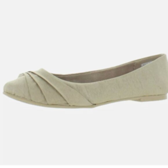 ❌SOLD OUT❌ NIB [Rocket Dog] Myrna Thai Silk Slip-On Beige Ballet Flats - Picture 2 of 11